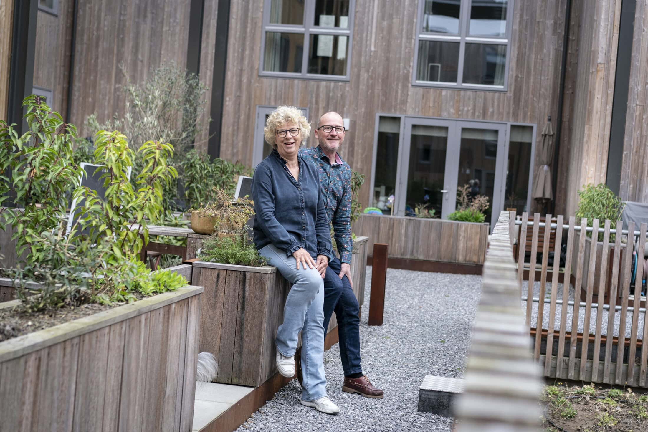 Berni en Richard in en rondom hun huis in Leidsche Rijn.