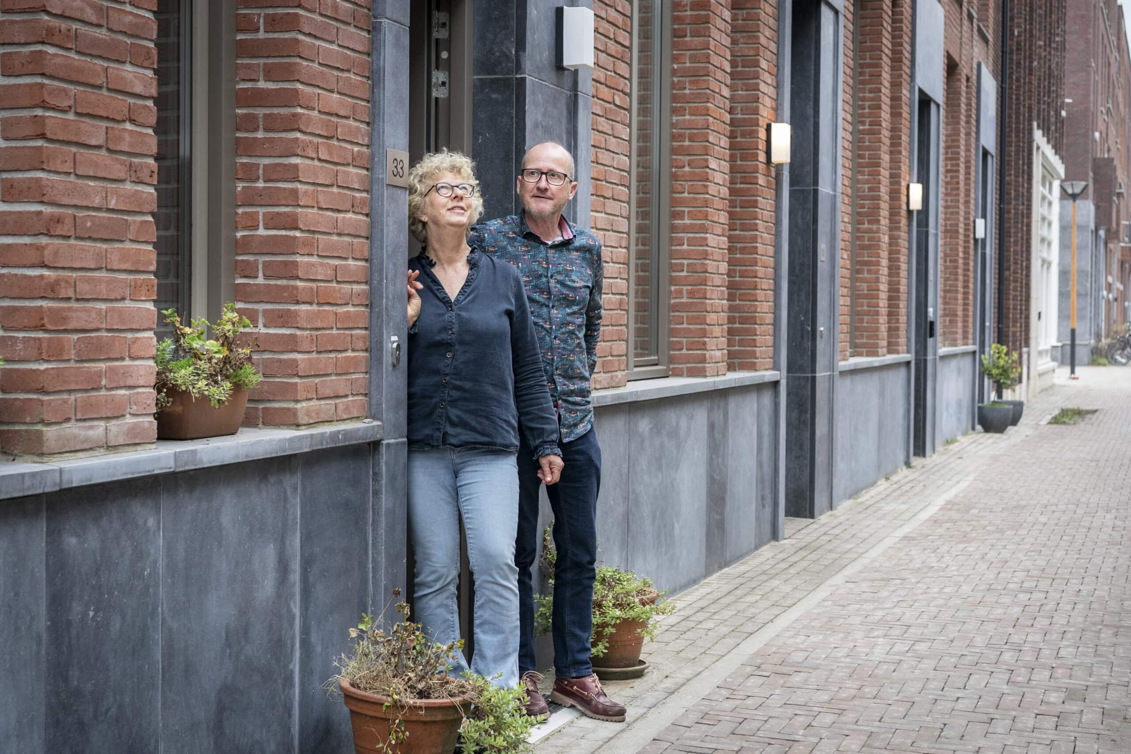 Berni en Richard in en rondom hun huis in Leidsche Rijn.